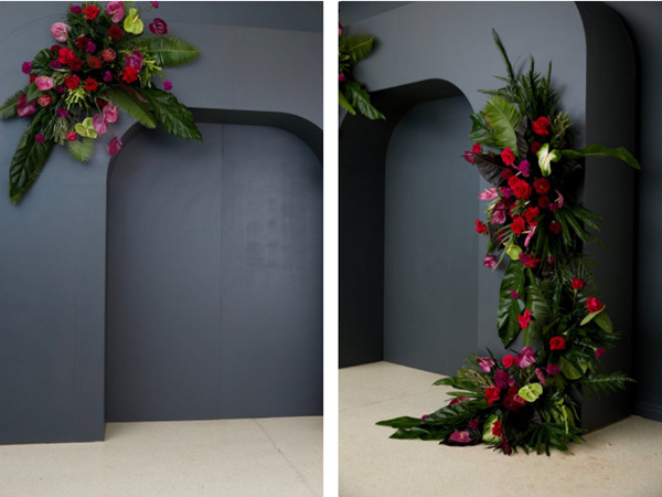 現代花卉拱門